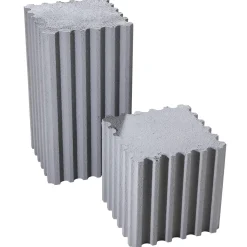 Conjunto De Columnas Decorativas "Hormigón" Altura 30/55 Cm