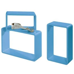 Conjunto De Estantes "Lounge" Azul Claro 3 Pz.