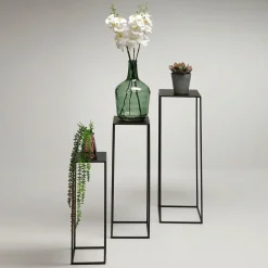 Conjunto De Mesas De Metal Blanco 3 Piezas