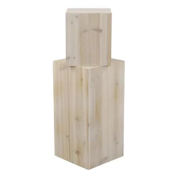 Conjunto De Minicolumnas De Madera Naturaleza