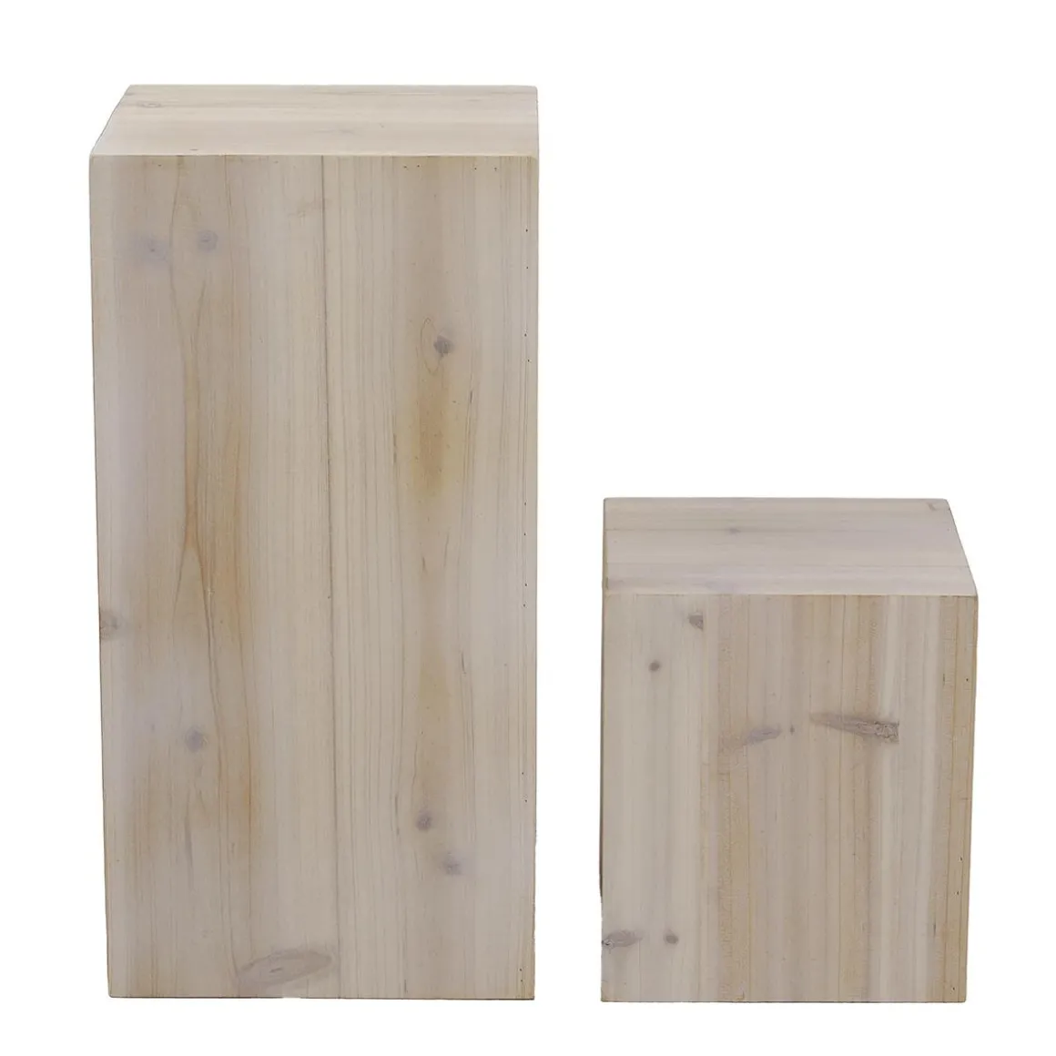 Conjunto De Minicolumnas De Madera Naturaleza