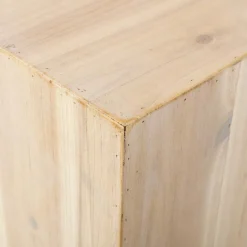 Conjunto De Minicolumnas De Madera Naturaleza