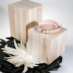Conjunto De Minicolumnas De Madera Naturaleza