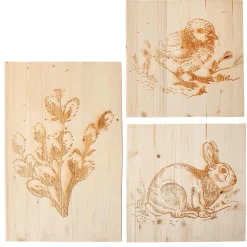 Conjunto De Murales Pirograbado