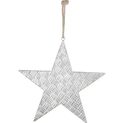 Decoración Estrella Plata 44 Cm