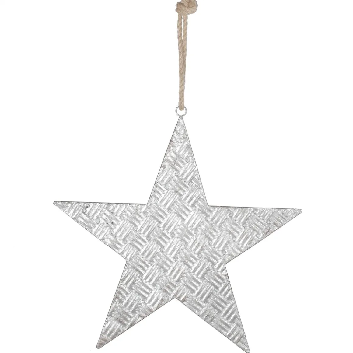 Decoración Estrella Plata 44 Cm