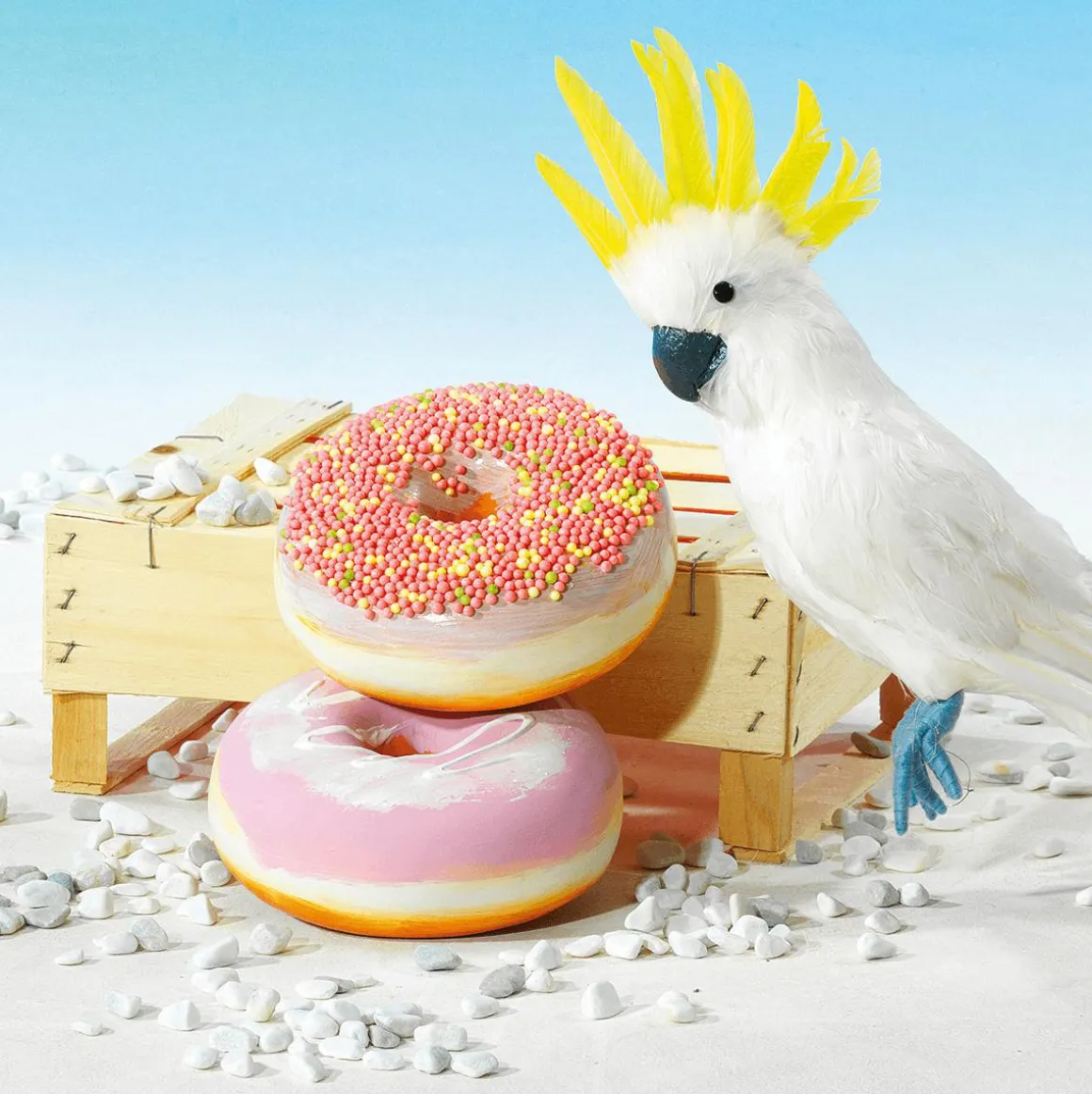 Donut Decorativo Con Perlas De Azúcar 20 Cm Ø Colorido