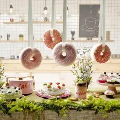 Donut Decorativo Con Perlas De Azúcar 20 Cm Ø Colorido