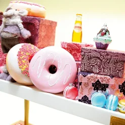 Donut Decorativo Con Perlas De Azúcar 20 Cm Ø Colorido