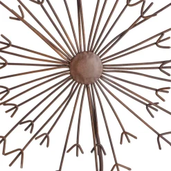 Enchufe Flor Deco De Metal Marrón 78 Cm