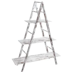 Escalera De Estantería Vintage Blanco, Altura 150 Cm