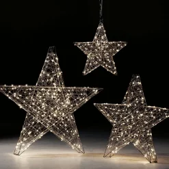 Esquema De Estrella LED, Plata Ø 78 Cm