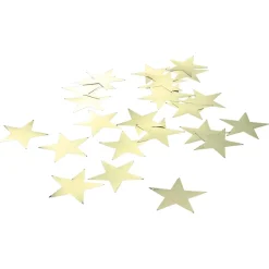 Estrellas Decorativas Para Dispersar Oro, Ø 10 Cm, 25 Piezas