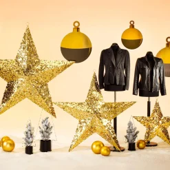 Expositor De Bolas De Navidad 51 X 67 Cm Negro Oro