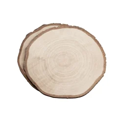 Expositor De Discos De Madera Deco Impreso 23 Cm Ø Juego De 2