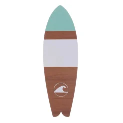 Expositor De Madera "Tabla De Surf" 130 X 40 Cm