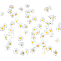Flores De Margaritas Decorativas, 72 Piezas