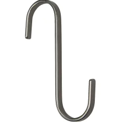 Gancho En Forma De S, Longitud 12 Cm, Percha Antracita Mate