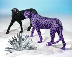 Guepardo Morado 110 Cm De Largo Con Manchas Negras