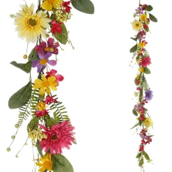 Guirnalda De Flores Artificiales De Campo Gerbera Vid Artificial Multicolor 140 Cm