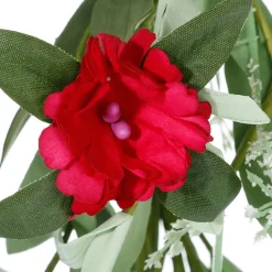 Guirnalda De Flores De Campo Artificiales Vid Roja Blanca 158 Cm
