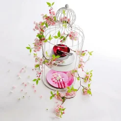 Guirnalda De Flores De Cerezo Artificial Rosa, 110 Cm