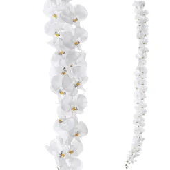 Guirnalda De Orquídeas Artificiales Blancas 175 Cm