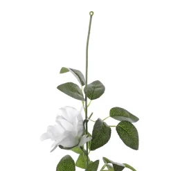 Guirnalda De Rosas Artificial 180 Cm, Color Blanco