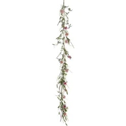 Guirnalda De Rosas De Eucalipto Artificial 183 Cm