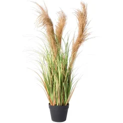 Hierba De Caña Artificial En La Maceta Altura 110 Cm