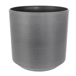 Jardinera De Plástico Gris 21 Cm