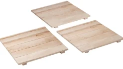 Juego De Paletas De Madera 45 X 45 Cm, 3 Piezas