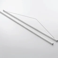 Juego De Varillas De Suspensión Para Banderolas De Tela De Aluminio, 75 Cm 2 Piezas.