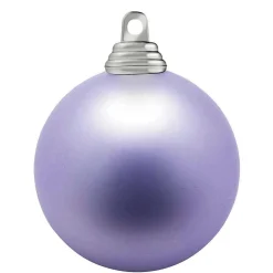 Lavanda, Bolas De Navidad De Plástico Mate, Ignífugo, 6 Cm Ø - 24 Piezas