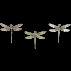Libélulas Brillantes Con Pinza 18 Cm, 3 Piezas