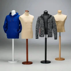 Maniquí De Costura De Hombre, Busto De 78 Cm, Color Negro/negro