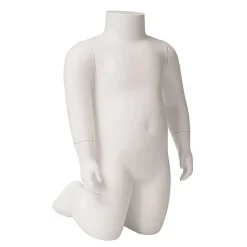 Maniquí Infantil Para Escaparate Sin Cabeza, Blanco, 2 Años