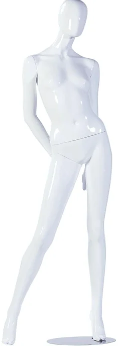 Maniquí Mujer APART Blanco Brillante, Brazos Trasero