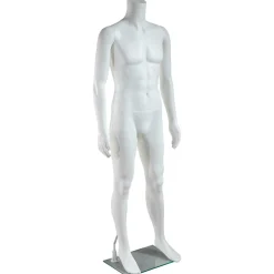 Maniqui Hombre Sin Cabeza De Pie Blanco