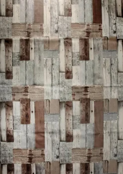 Mantel De Hule Lavable "Beach-Wood", Vendido Por Metro 140 Cm De Ancho