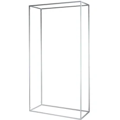 Marco Decorativo De Metal Plateado De 200 Cm De Altura