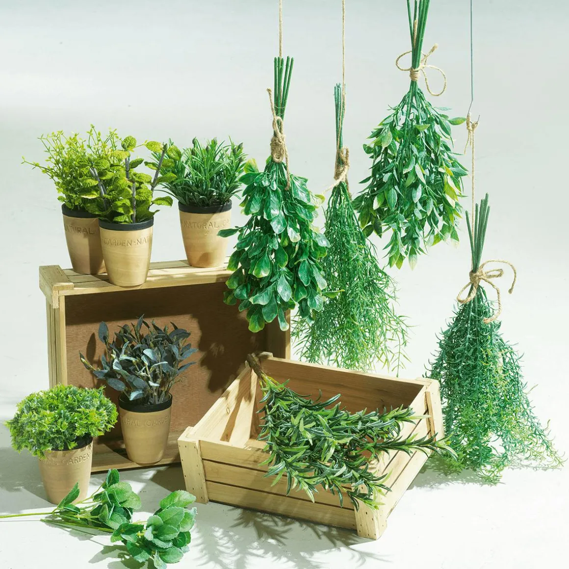 Menta Decorativa En Tiesto De Barro 20 Cm