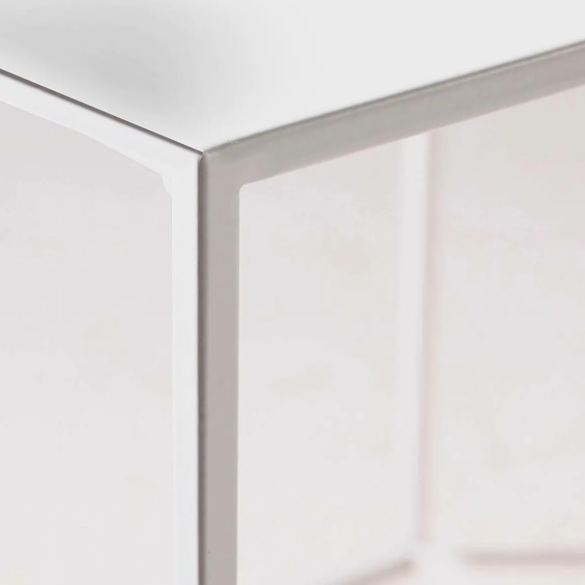 Mesa De Metal 45 X 45 Cm, Blanco