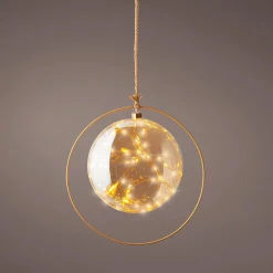 Micro Bola LED 26 Cm Dorada