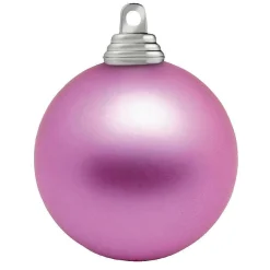 Orquídea, Bolas De Navidad Mate De Plástico Ignífugo, 6 Cm Ø - 24 Piezas