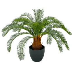 Palmera Artificial Cycas En Maceta Lista 65 Cm