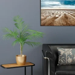 Palmera Artificial Decorativa En Maceta 12 X 25 Cm
