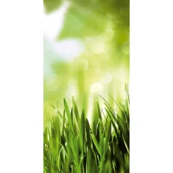 Pancarta De Tela Ignífuga "Hierba De Primavera" De Tela De Bandera 100 X 200 Cm