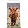 Pancarta De Textil Vaca En Pasto Con LED 60 X 110 Cm