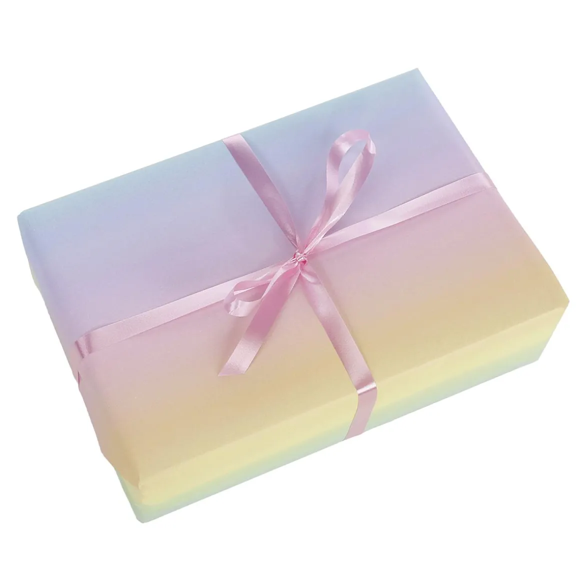Papel De Regalo Arco Iris Pastel, 70 Cm X 50 M